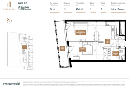 Mieszkanie w inwestycji: Quorum Apartments