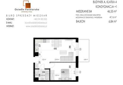 Mieszkanie w inwestycji: Osiedle Farbiarska