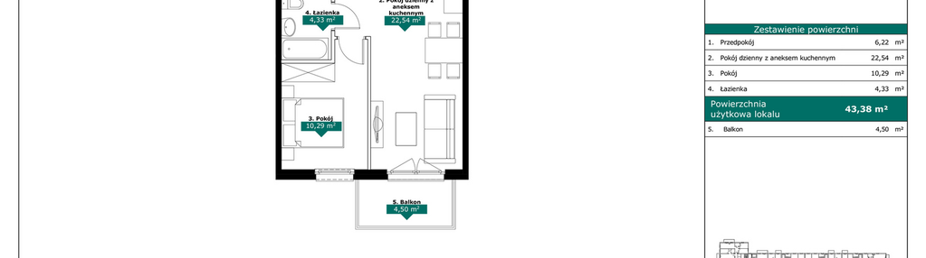 Mieszkanie w inwestycji: Milczańska 18