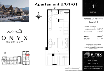 Mieszkanie w inwestycji: Onyx Resort & Spa