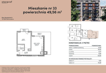 Mieszkanie w inwestycji: Plac Słowiański 9