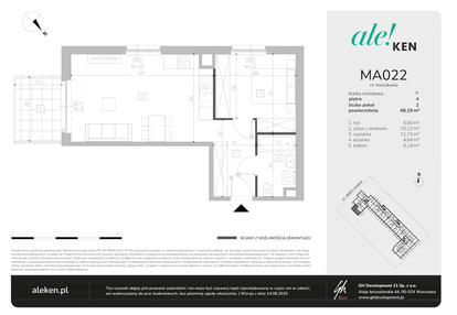 Mieszkanie w inwestycji: Ale!Ken