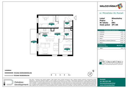 Mieszkanie w inwestycji: Milczańska 18