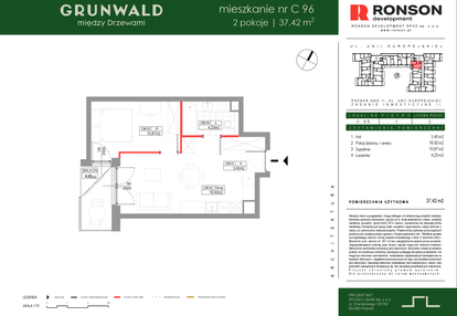 Mieszkanie w inwestycji: Grunwald Między Drzewami etap III
