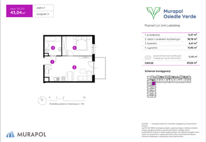 Mieszkanie w inwestycji: Murapol Osiedle Verde bud. 3