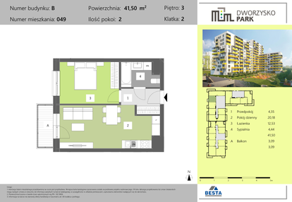 Mieszkanie w inwestycji: Dworzysko Park - Etap II