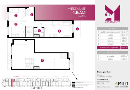 Mieszkanie w inwestycji: 2M Apartments etap IV