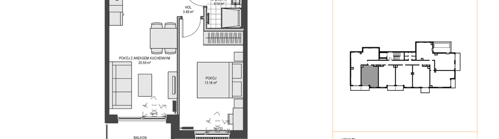 Mieszkanie w inwestycji: Przystań Brzeźno etap 1.2