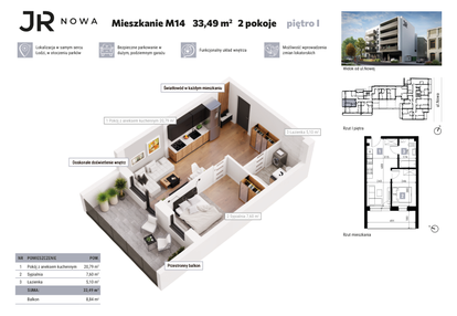 Mieszkanie w inwestycji: JR Nowa