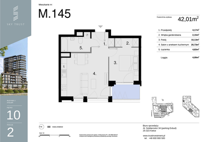 Mieszkanie w inwestycji: Sky Trust etap II