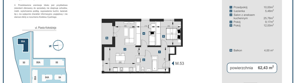 Mieszkanie w inwestycji: Piasta Towers bud. 90A