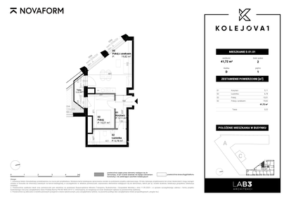 Mieszkanie w inwestycji: Kolejova 1
