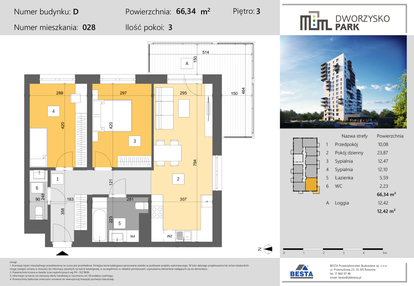 Mieszkanie w inwestycji: Dworzysko Park - Etap III
