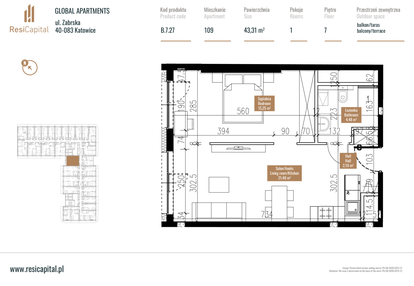 Mieszkanie w inwestycji: Global Apartments