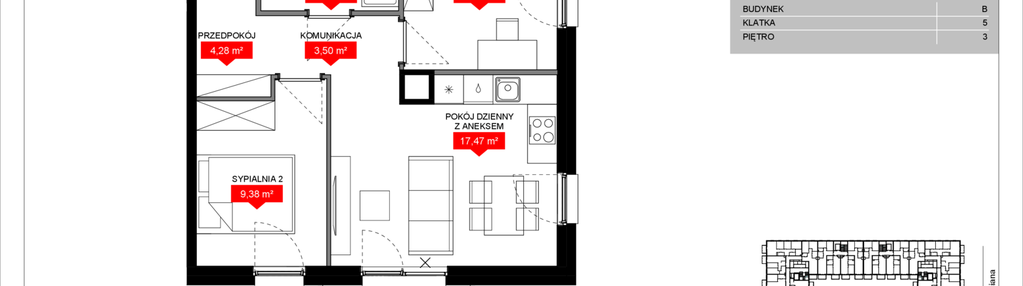Mieszkanie w inwestycji: Osiedle Bociana 5
