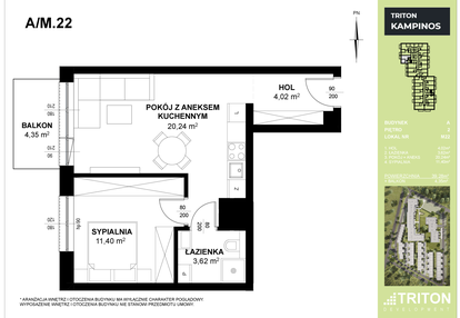 Mieszkanie w inwestycji: Triton Kampinos III