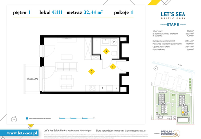 Mieszkanie w inwestycji: Let's Sea Baltic Park II