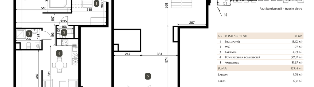 Mieszkanie w inwestycji: Dębowa 45