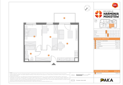 Mieszkanie w inwestycji: Osiedle Harmonia Mokotów etap 3