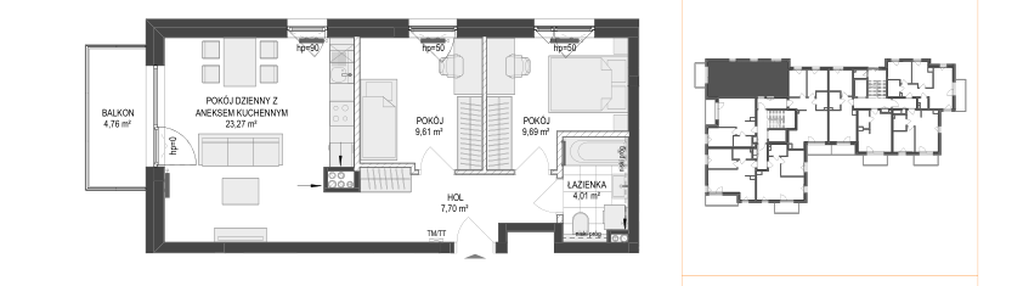 Mieszkanie w inwestycji: Osiedle Warszawska
