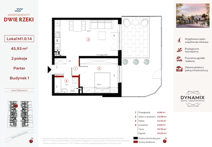 Mieszkanie w inwestycji: Apartamenty Dwie Rzeki