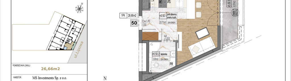 Mieszkanie w inwestycji: Lipowa 45