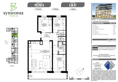 Mieszkanie w inwestycji: Symfonia Ptasia 28