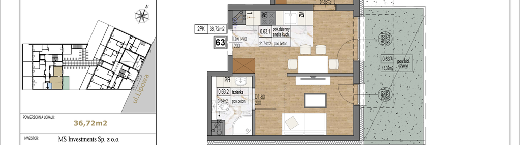 Mieszkanie w inwestycji: Lipowa 45