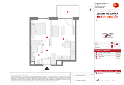 Mieszkanie w inwestycji: Dzielnica Mieszkaniowa Metro Zachód - etap 13