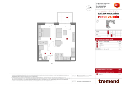 Mieszkanie w inwestycji: Dzielnica Mieszkaniowa Metro Zachód - etap 8.2
