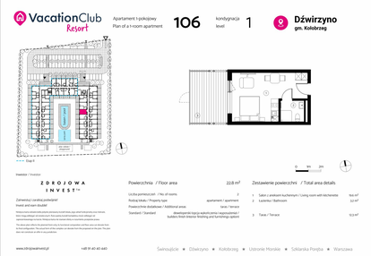 Mieszkanie w inwestycji: VacationClub Resort