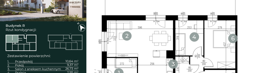 Mieszkanie w inwestycji: Korczaka Apartamenty