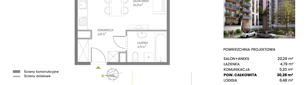 Mieszkanie w inwestycji: Piekarska Park