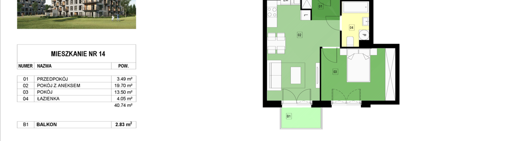Mieszkanie w inwestycji: Panorama Kwiatkowskiego River II