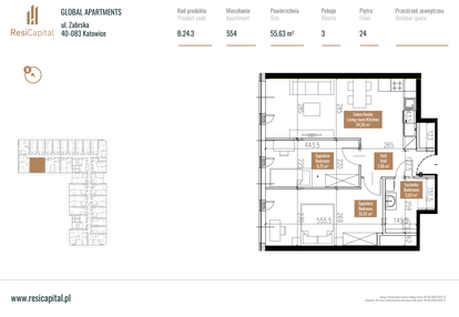 Mieszkanie w inwestycji: Global Apartments