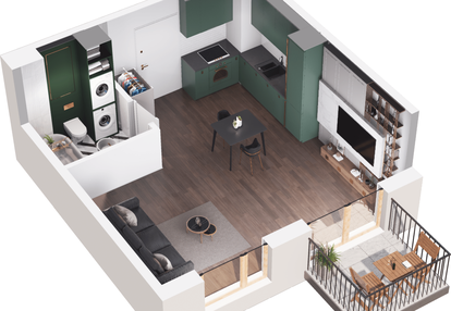 Mieszkanie w inwestycji: Mieszkaj w mieście - Ogrody Glogera