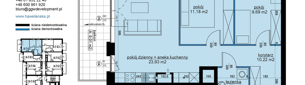 Mieszkanie w inwestycji: Osiedle Hawelańska etap III - bud. A