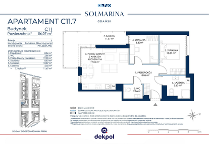 Mieszkanie w inwestycji: Sol Marina etap III