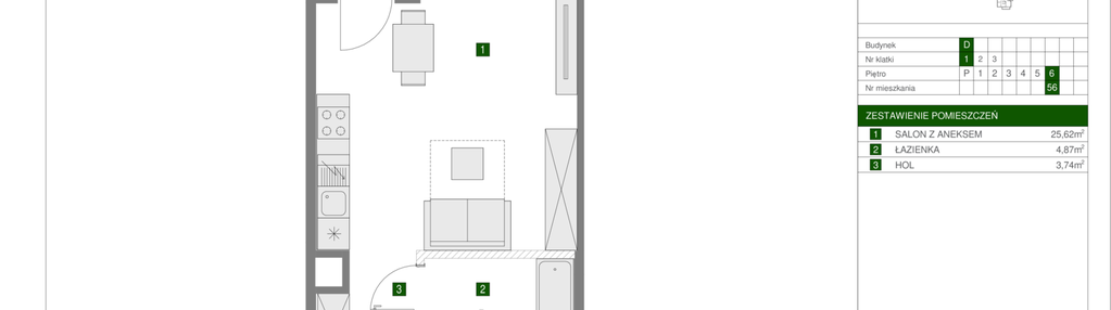 Mieszkanie w inwestycji: Osiedle Urbino etap 1.4