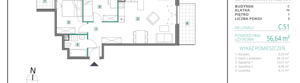 Mieszkanie w inwestycji: Osiedle Salvia