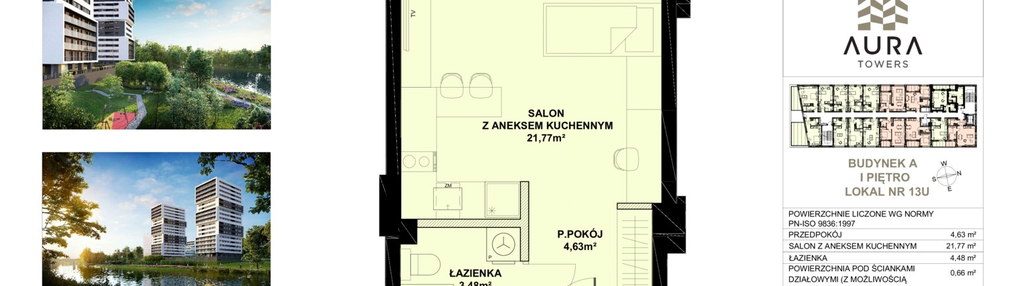 Mieszkanie w inwestycji: Aura Towers