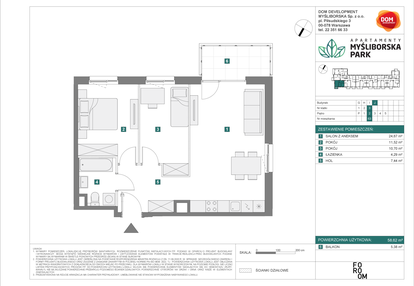 Mieszkanie w inwestycji: Apartamenty Myśliborska Park