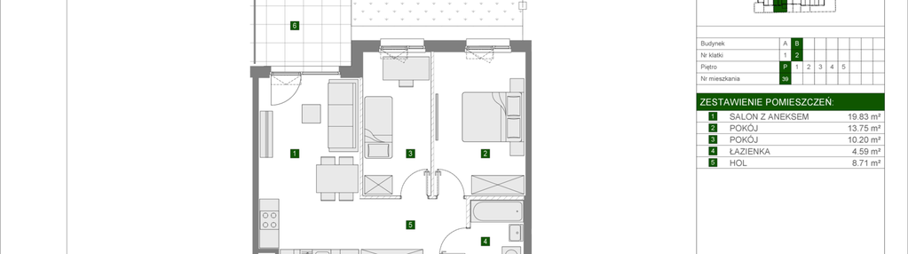 Mieszkanie w inwestycji: Osiedle Urbino etap 4.1
