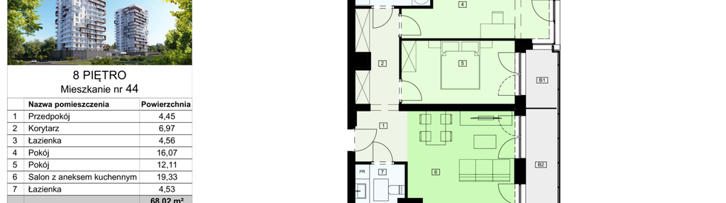 Mieszkanie w inwestycji: Dzielnica Parkowa VII