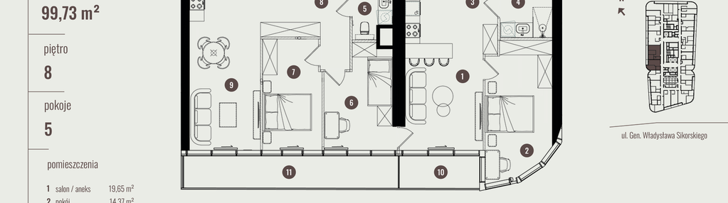 Mieszkanie w inwestycji: Quorum Tower