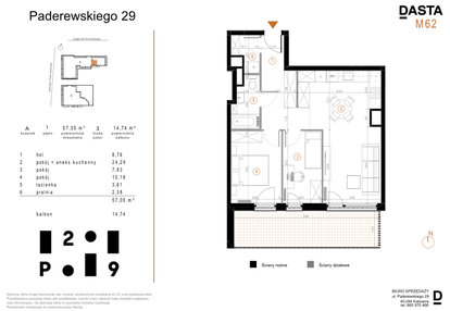 Mieszkanie w inwestycji: Paderewskiego 29