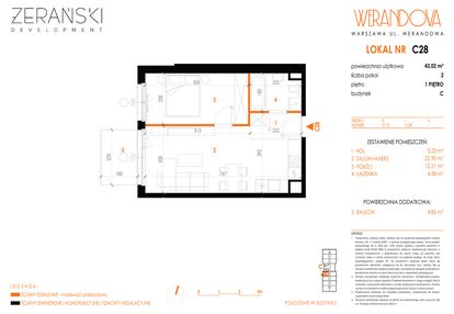 Mieszkanie w inwestycji: Werandova