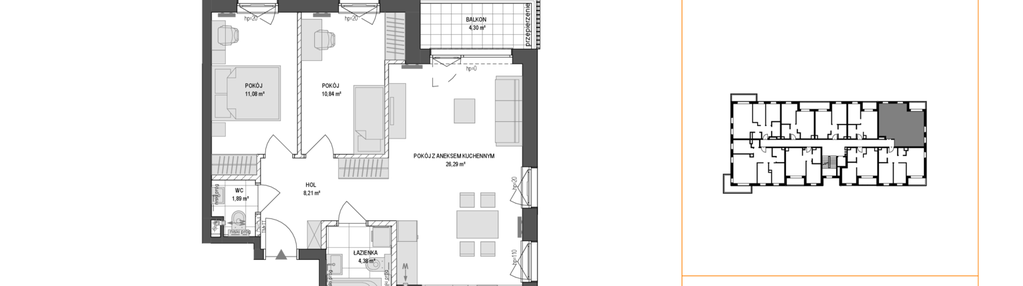 Mieszkanie w inwestycji: Konstelacja etap VI