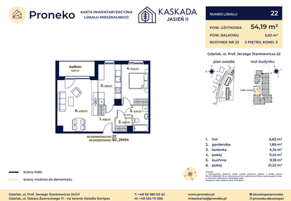 Mieszkanie w inwestycji: Kaskada Jasień - etap II