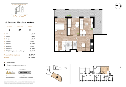 Mieszkanie w inwestycji: Krzesławickie Tarasy